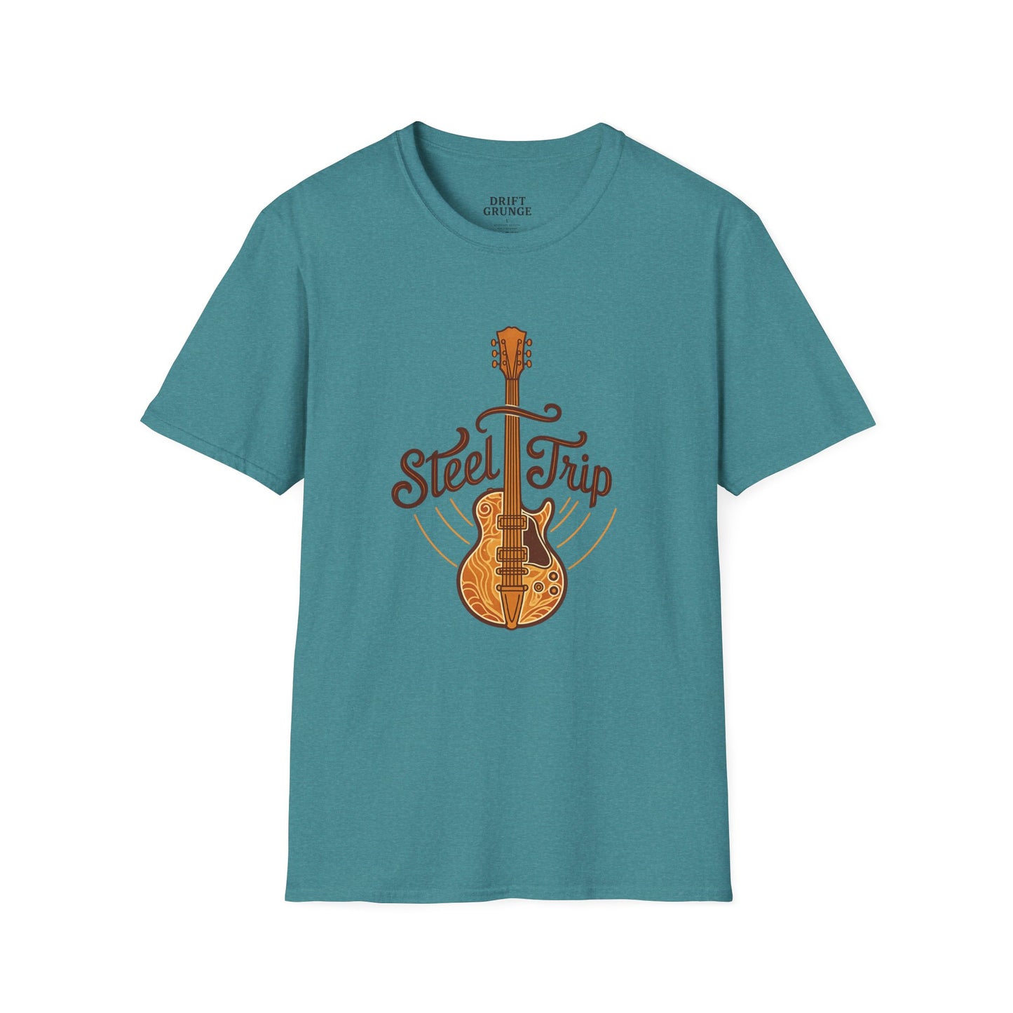 Steel Trip Guitar T-Shirt | Music Lover Tee | Gift for Musicians | Unisex Graphic Tee | Festival Wear | Acoustic Style