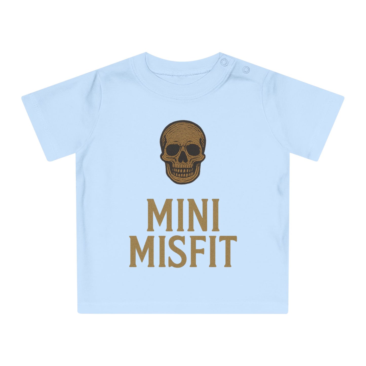 Baby T-Shirt, Punk Baby Shirt, Toddler Skull Tee, Mini Misfit Kid's Apparel, Unique Infant Gift, Halloween Baby Clothing