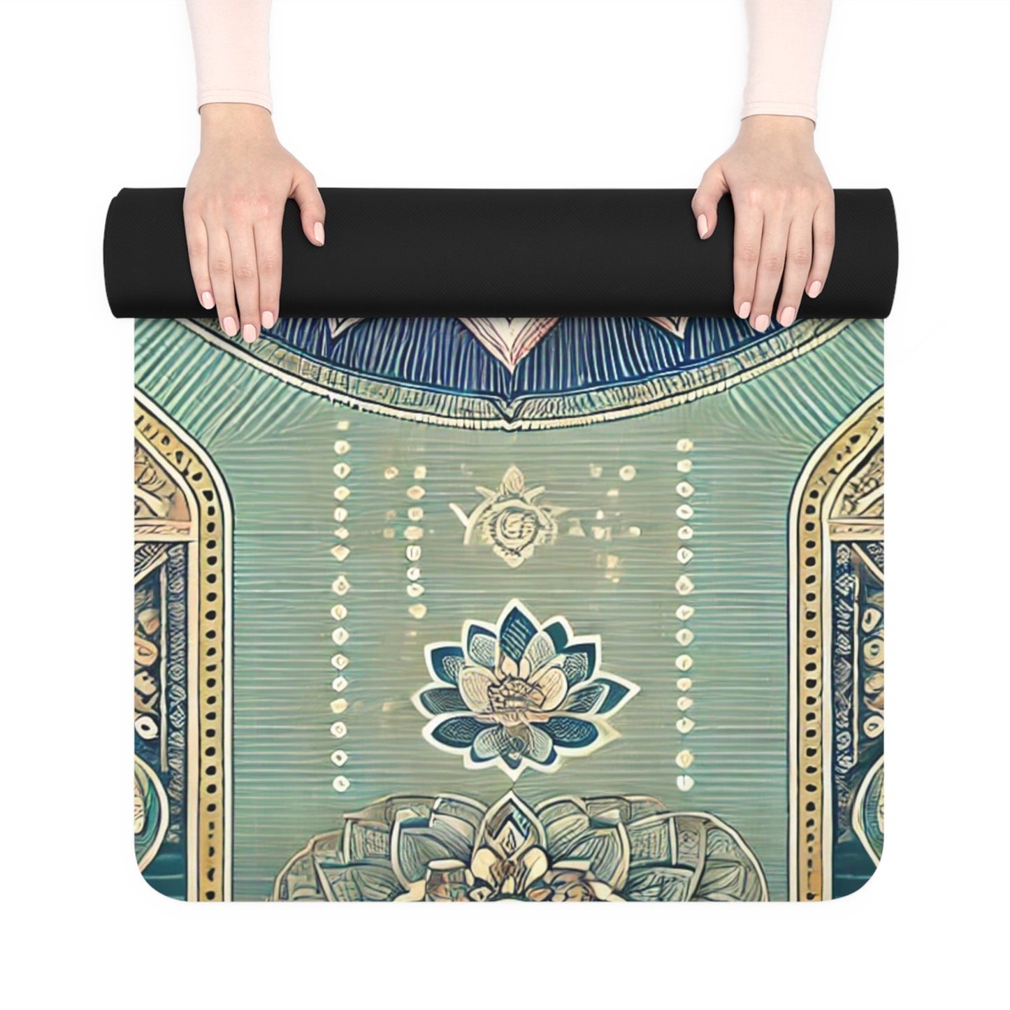 Mandala Rubber Yoga Mat - Ideal for Meditation, Fitness and Home Decor, Great for Yoga Enthusiasts, Gifts for Wellness Lovers