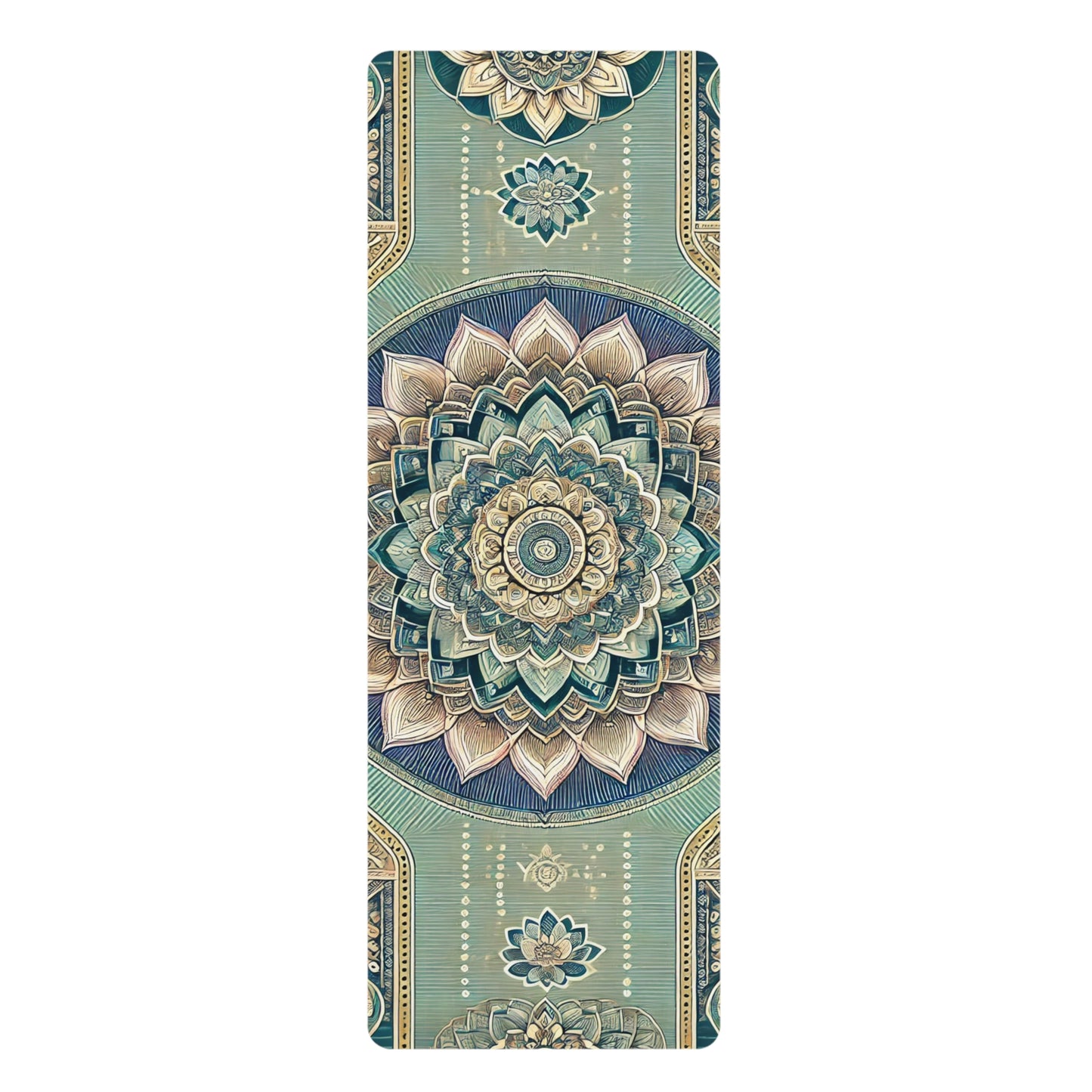 Mandala Rubber Yoga Mat - Ideal for Meditation, Fitness and Home Decor, Great for Yoga Enthusiasts, Gifts for Wellness Lovers