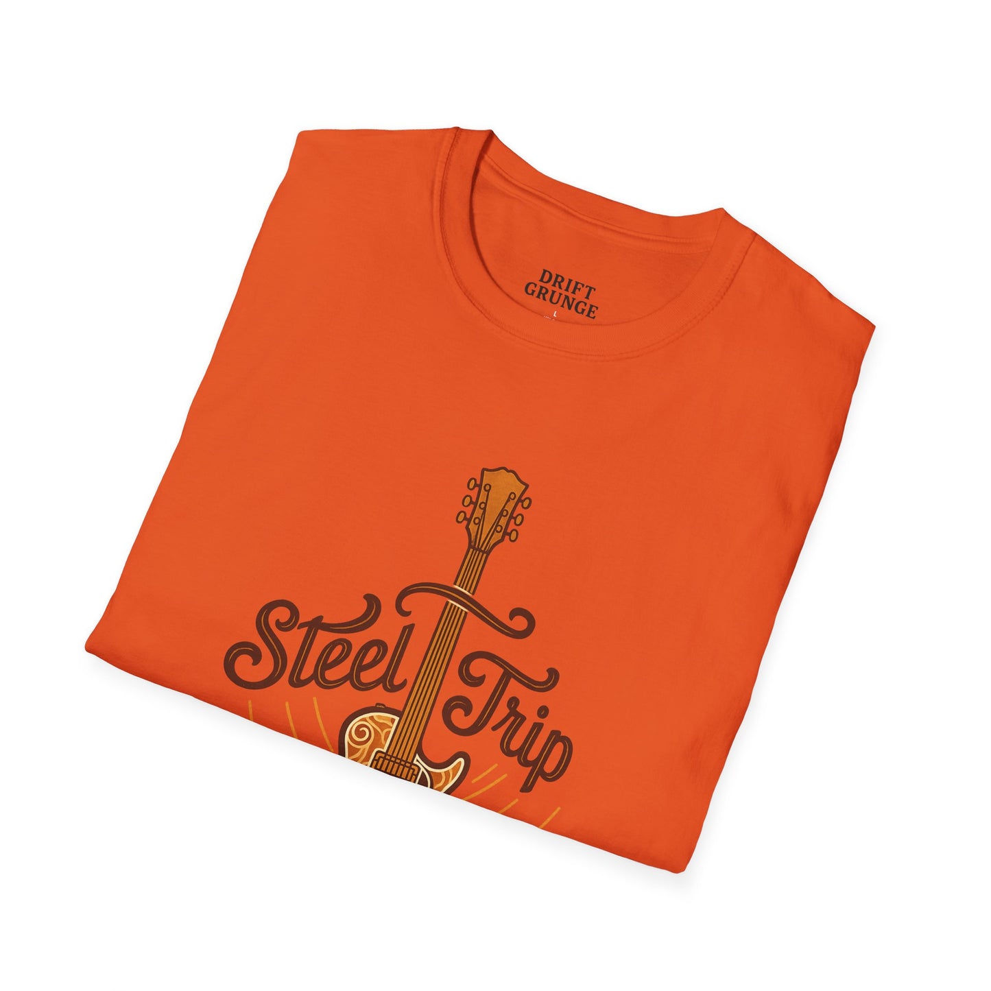 Steel Trip Guitar T-Shirt | Music Lover Tee | Gift for Musicians | Unisex Graphic Tee | Festival Wear | Acoustic Style