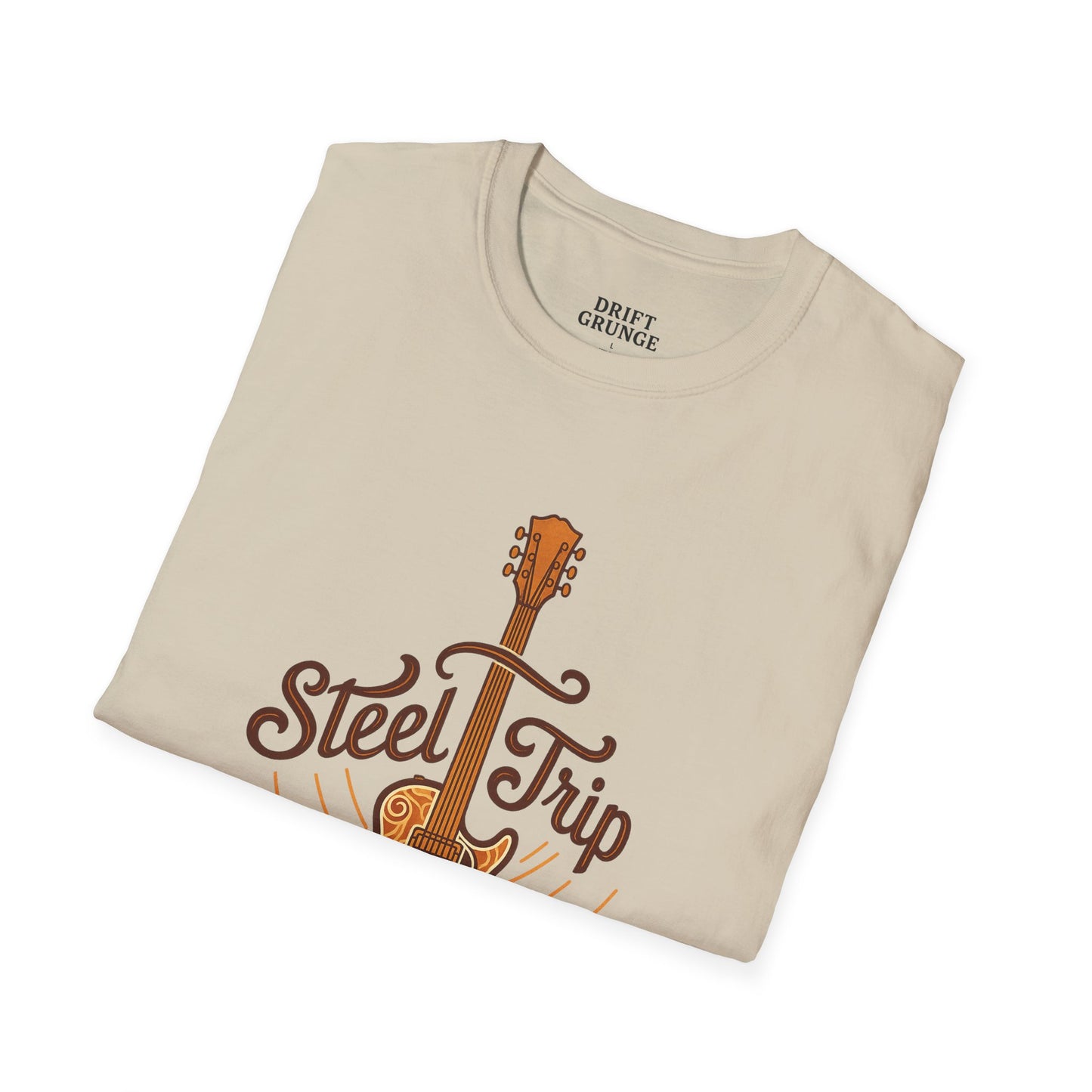 Steel Trip Guitar T-Shirt | Music Lover Tee | Gift for Musicians | Unisex Graphic Tee | Festival Wear | Acoustic Style