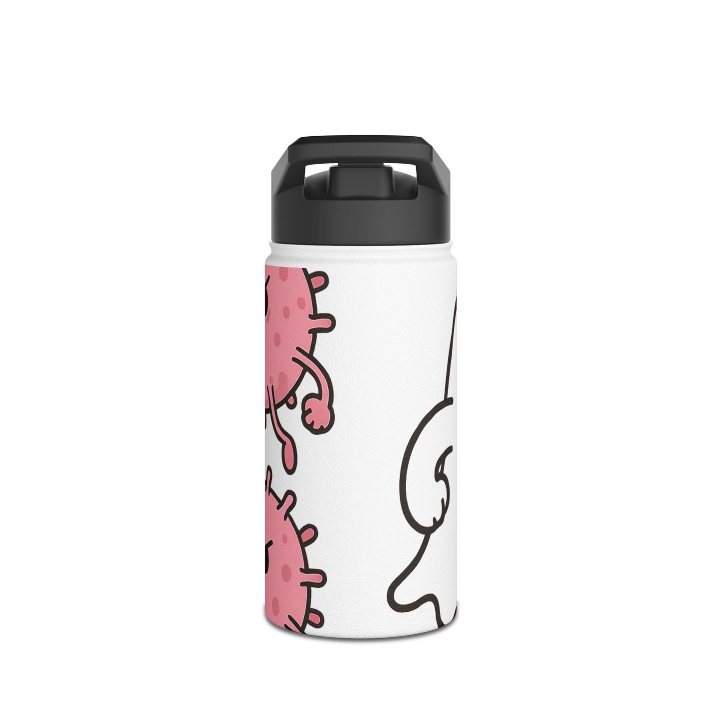Ghostly Bacteria Stainless Steel Water Bottle - Fun Gift for Healthcare Workers, Fitness Enthusiasts, or Kids, Perfect for Daily [...]