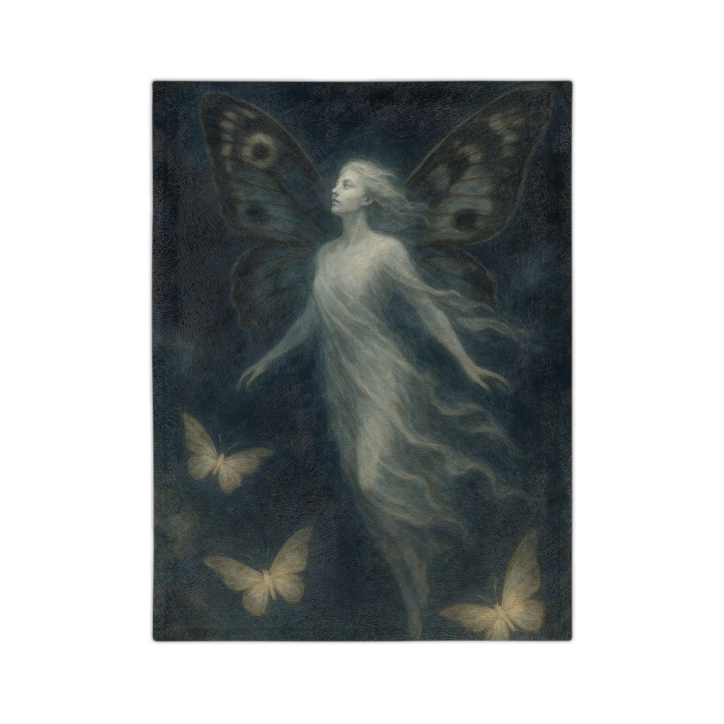 Enchanting Fairy Print Microfiber Blanket - Cozy Dreamy Decor