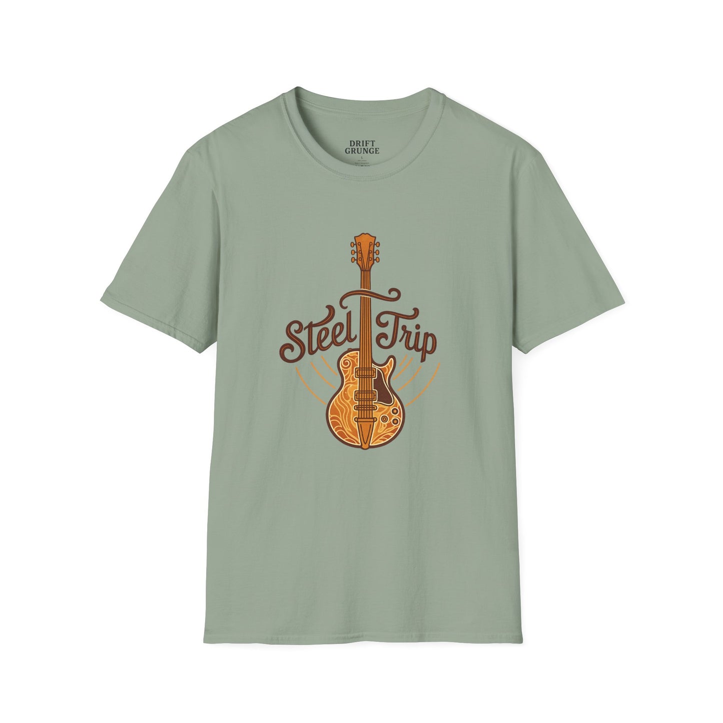Steel Trip Guitar T-Shirt | Music Lover Tee | Gift for Musicians | Unisex Graphic Tee | Festival Wear | Acoustic Style