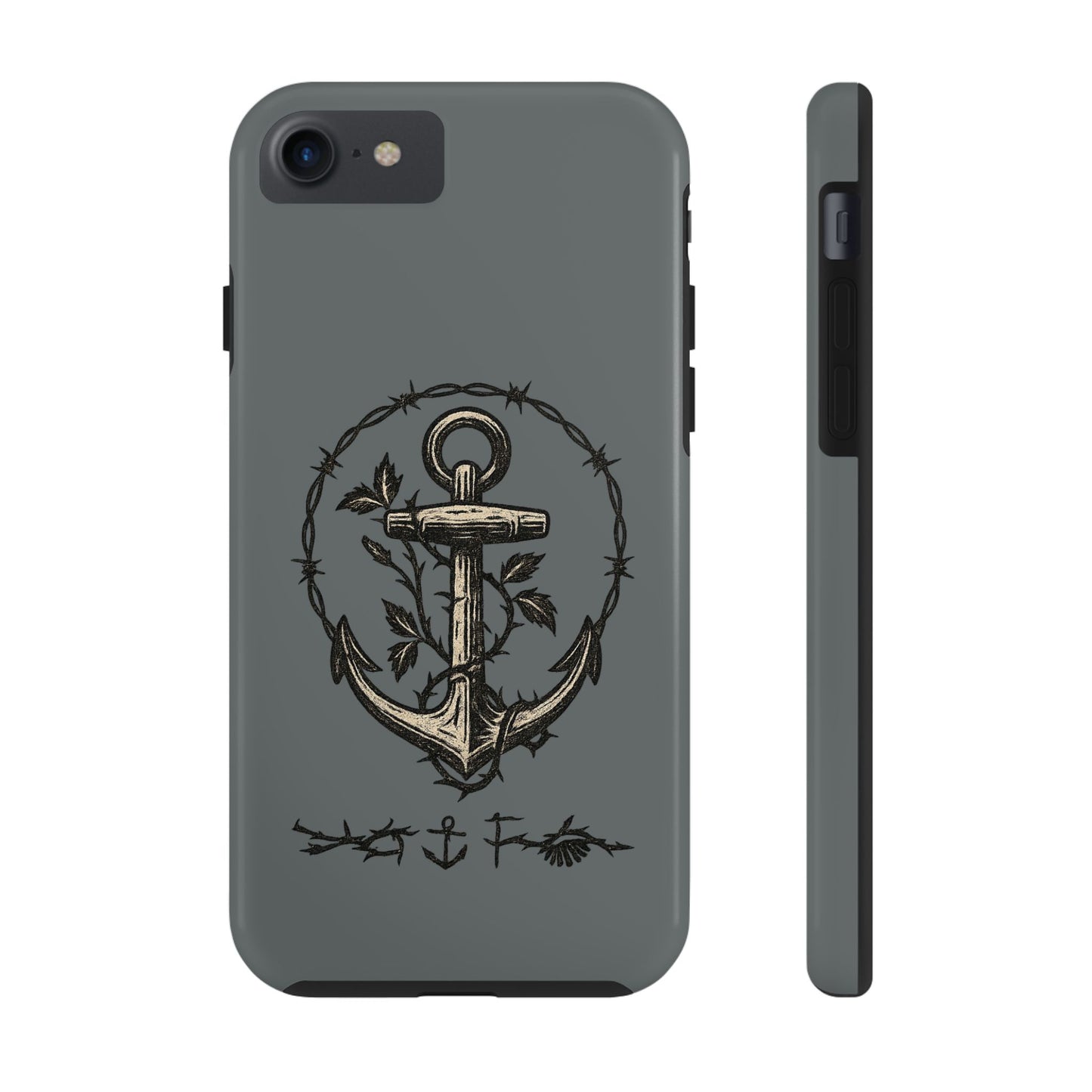 Nautical Anchor Phone Case, Tough Phone Cover, Maritime Style Accessories, Gift for Sailors, Unique Coastal Decor