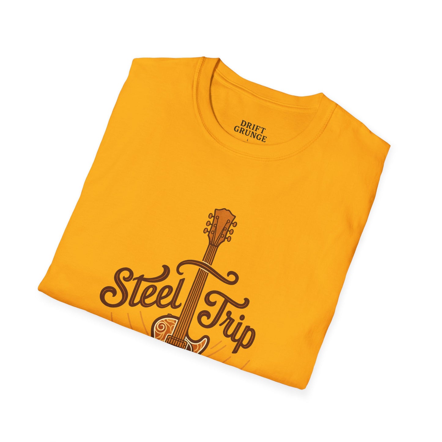Steel Trip Guitar T-Shirt | Music Lover Tee | Gift for Musicians | Unisex Graphic Tee | Festival Wear | Acoustic Style
