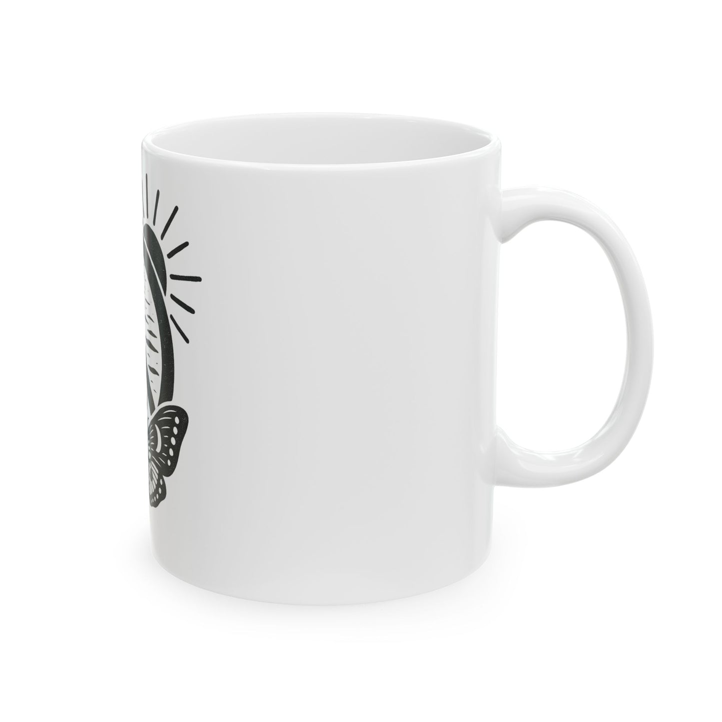 Peaceful Vibe Ceramic Mug, Inspirational Coffee Cup, Butterfly and Peace Sign Design, Perfect Gift for Yoga Lovers, Beach Lovers, [...]