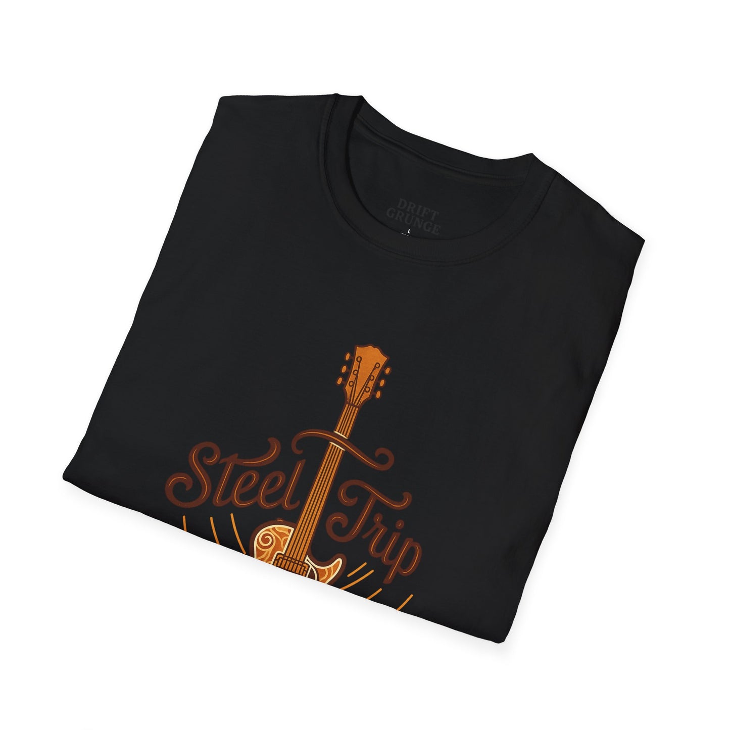 Steel Trip Guitar T-Shirt | Music Lover Tee | Gift for Musicians | Unisex Graphic Tee | Festival Wear | Acoustic Style