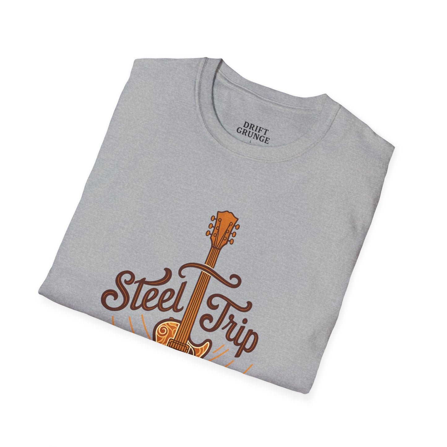 Steel Trip Guitar T-Shirt | Music Lover Tee | Gift for Musicians | Unisex Graphic Tee | Festival Wear | Acoustic Style