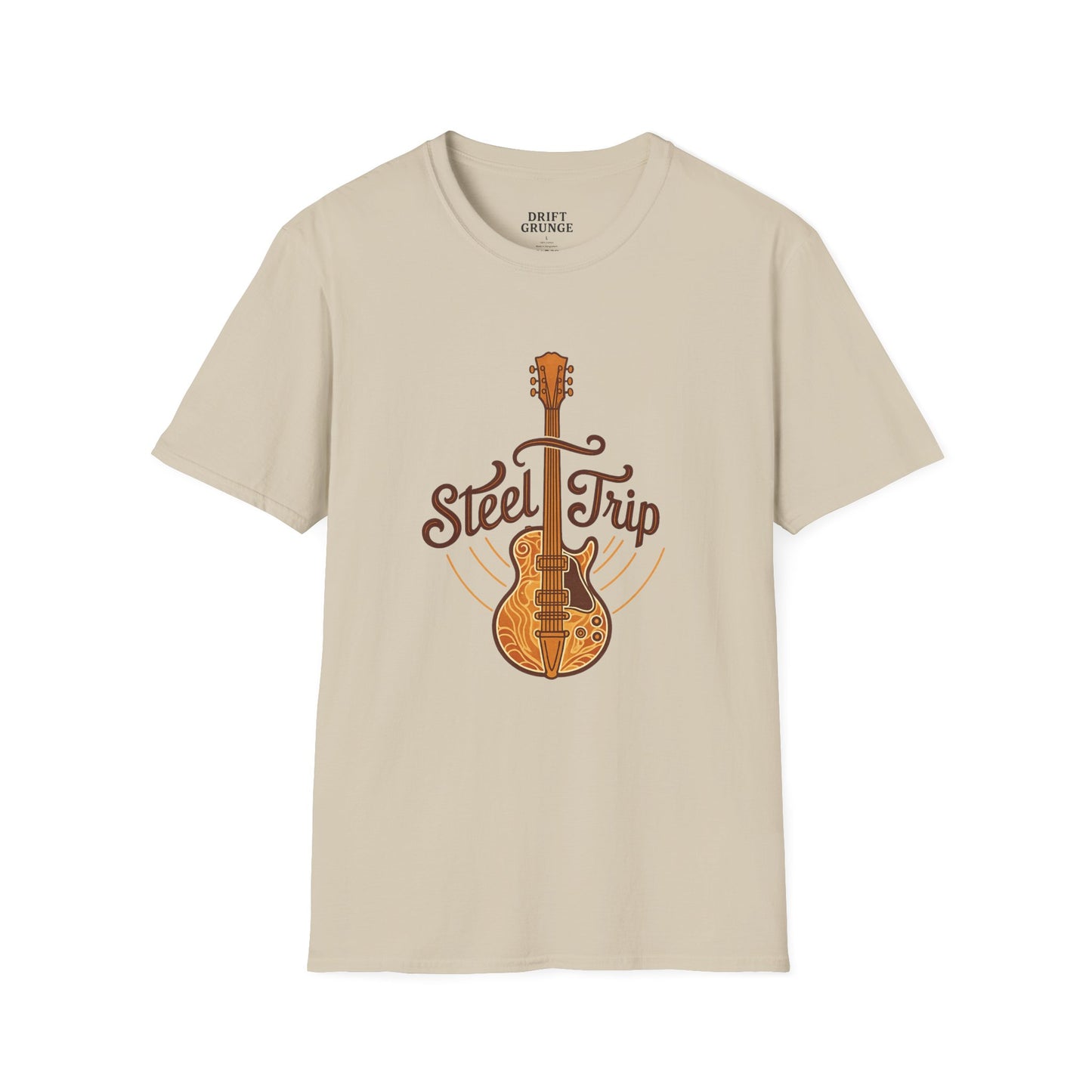 Steel Trip Guitar T-Shirt | Music Lover Tee | Gift for Musicians | Unisex Graphic Tee | Festival Wear | Acoustic Style