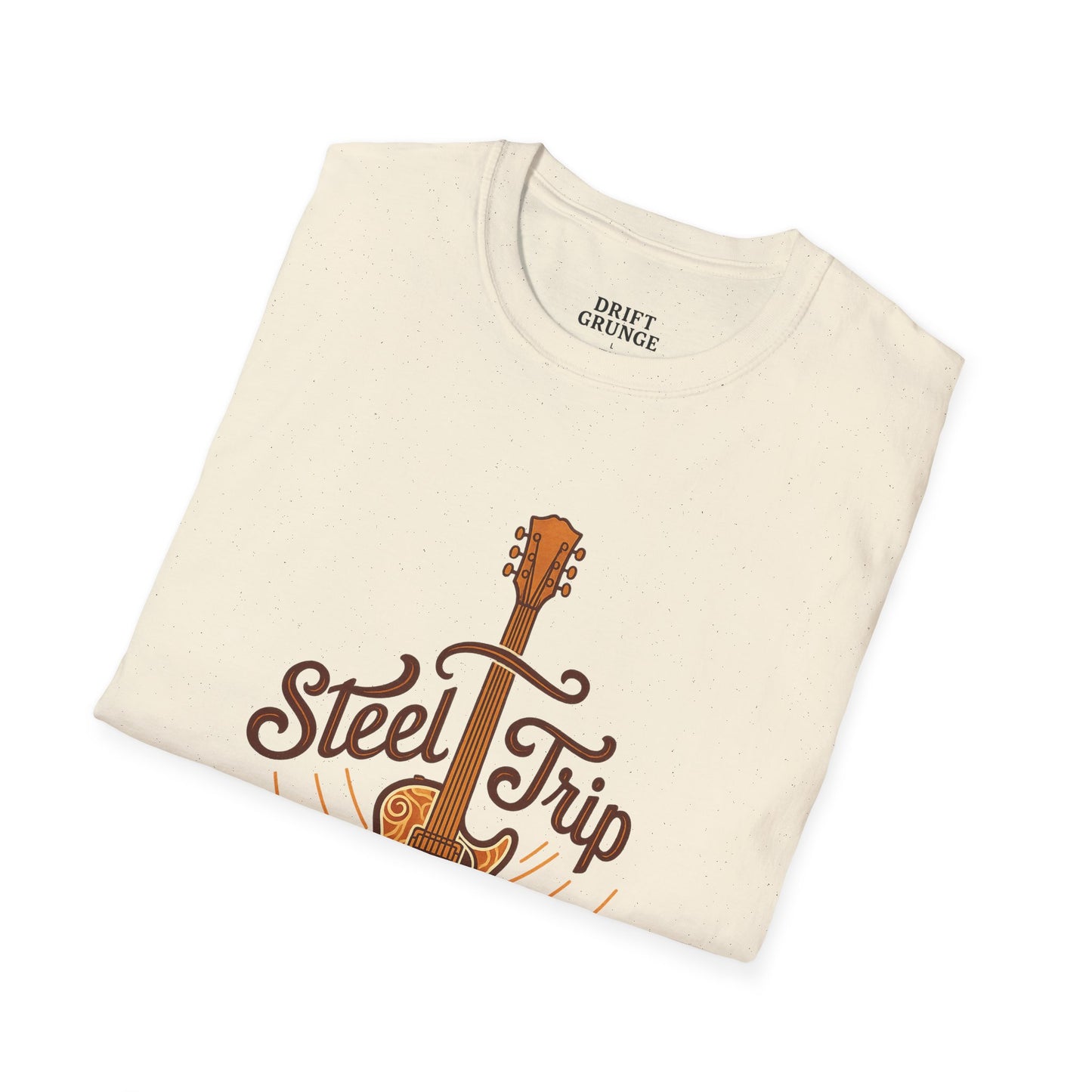 Steel Trip Guitar T-Shirt | Music Lover Tee | Gift for Musicians | Unisex Graphic Tee | Festival Wear | Acoustic Style