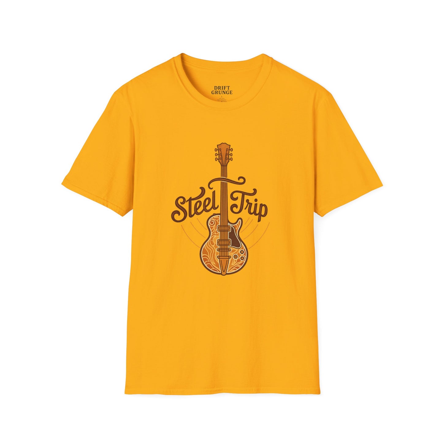 Steel Trip Guitar T-Shirt | Music Lover Tee | Gift for Musicians | Unisex Graphic Tee | Festival Wear | Acoustic Style