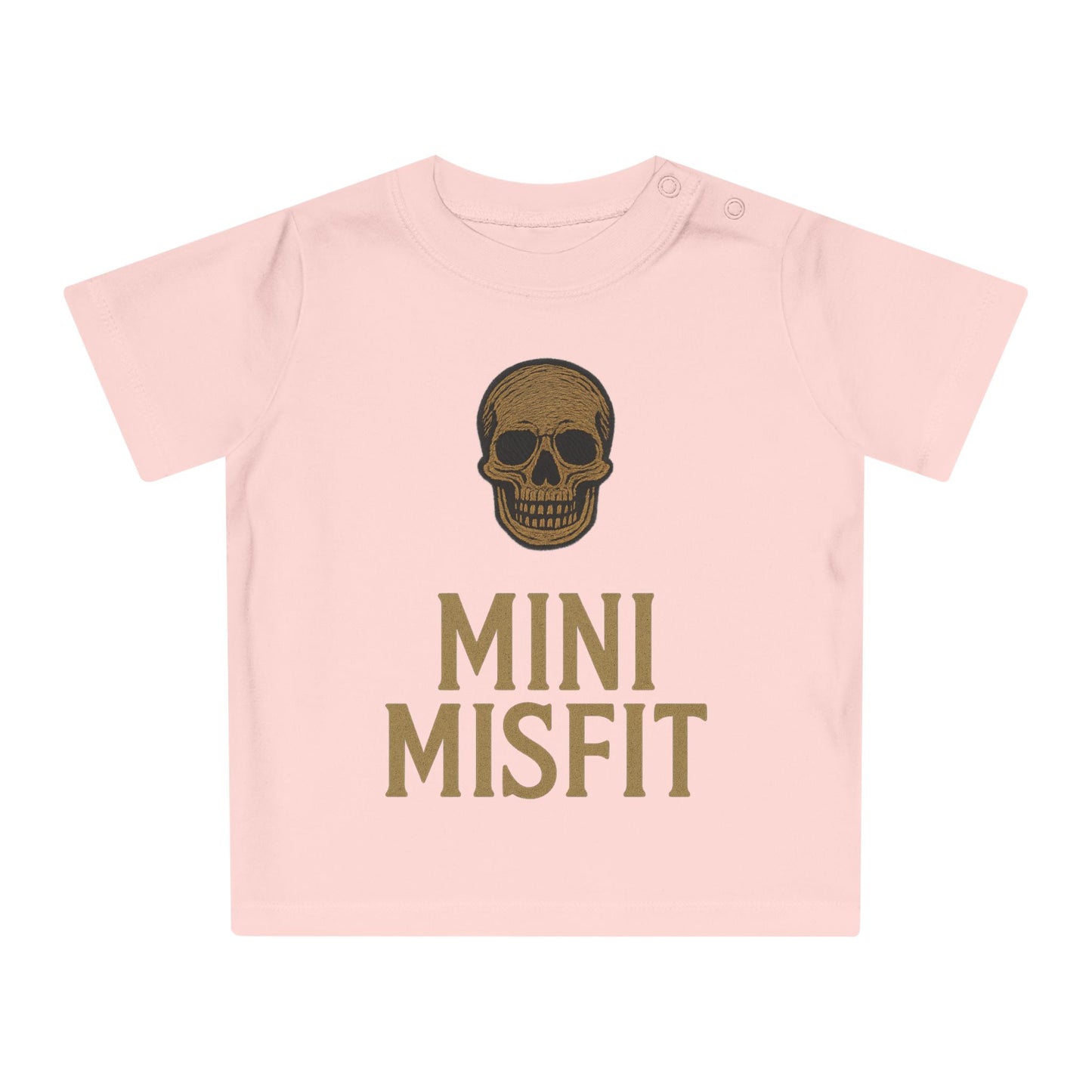 Baby T-Shirt, Punk Baby Shirt, Toddler Skull Tee, Mini Misfit Kid's Apparel, Unique Infant Gift, Halloween Baby Clothing