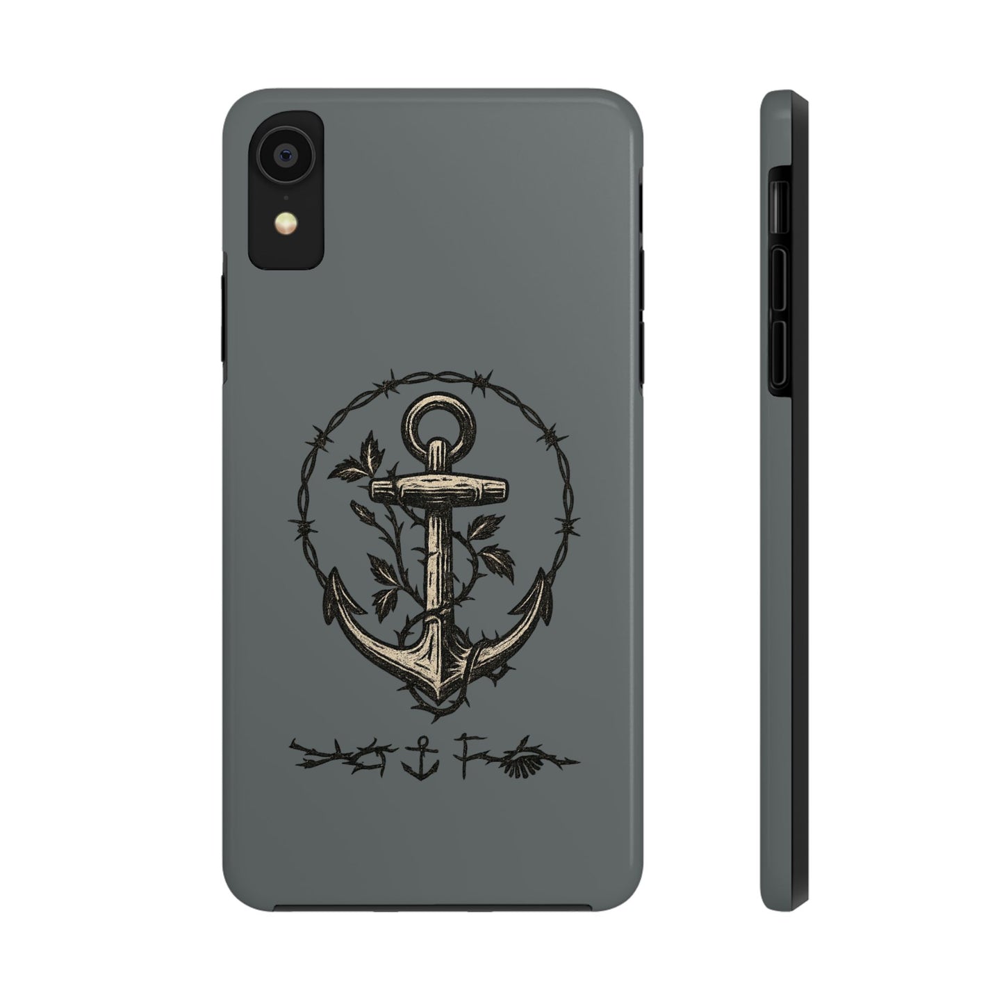 Nautical Anchor Phone Case, Tough Phone Cover, Maritime Style Accessories, Gift for Sailors, Unique Coastal Decor