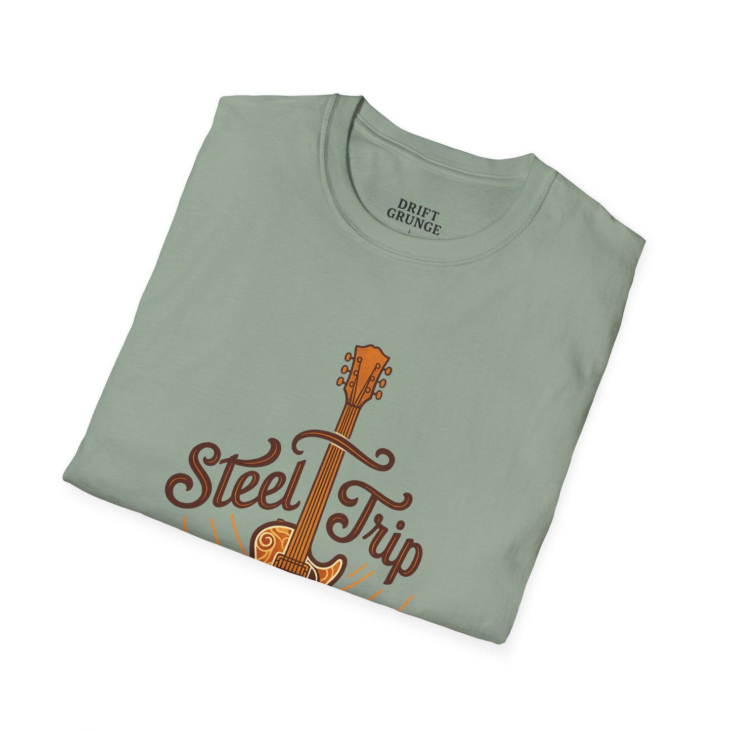 Steel Trip Guitar T-Shirt | Music Lover Tee | Gift for Musicians | Unisex Graphic Tee | Festival Wear | Acoustic Style