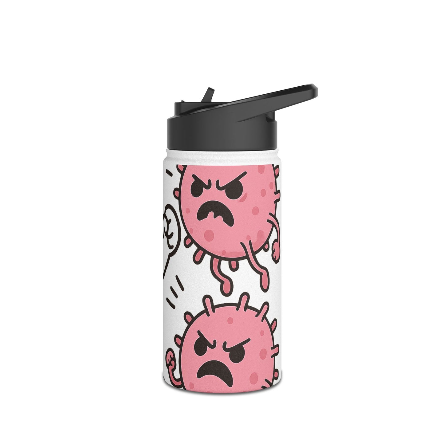 Ghostly Bacteria Stainless Steel Water Bottle - Fun Gift for Healthcare Workers, Fitness Enthusiasts, or Kids, Perfect for Daily [...]