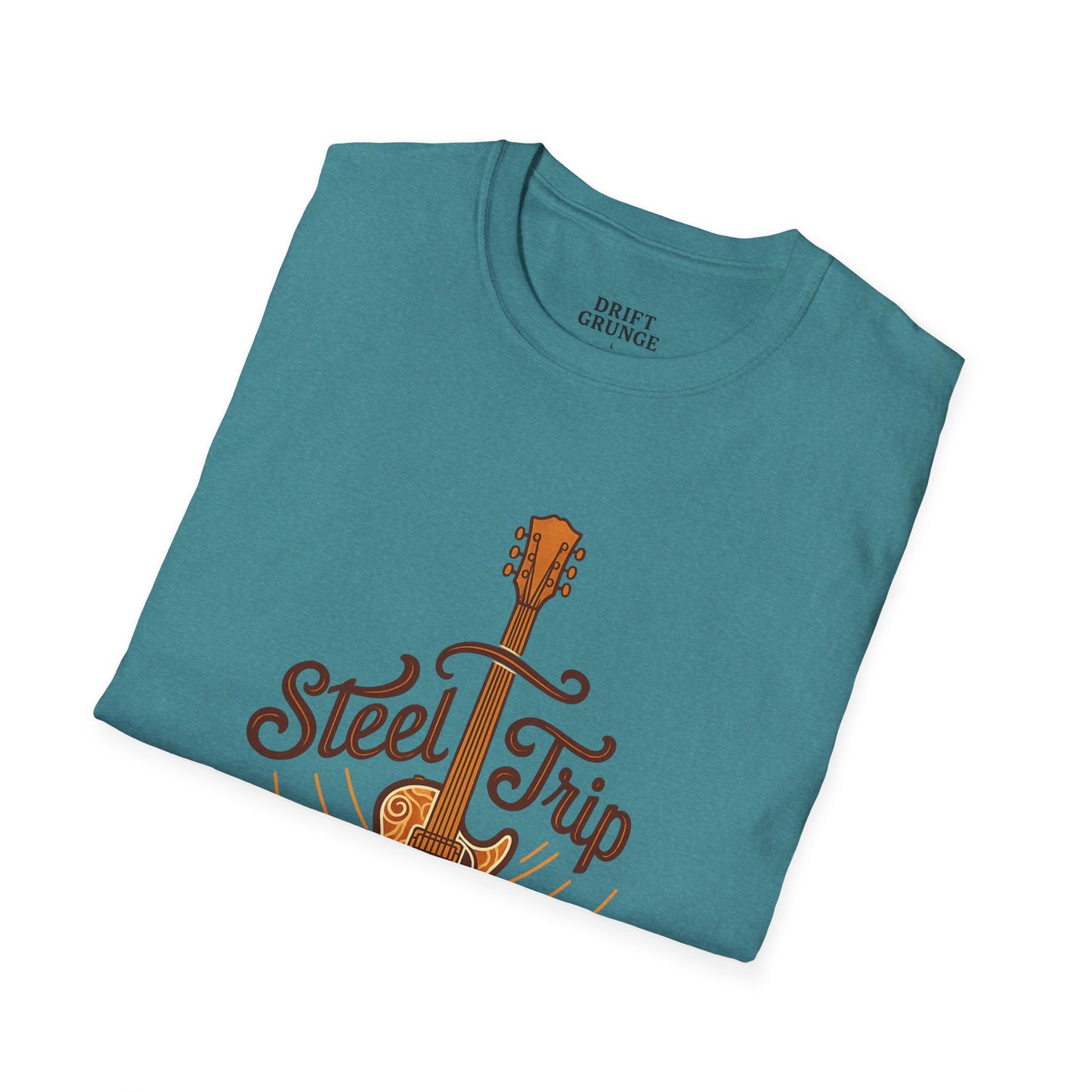 Steel Trip Guitar T-Shirt | Music Lover Tee | Gift for Musicians | Unisex Graphic Tee | Festival Wear | Acoustic Style