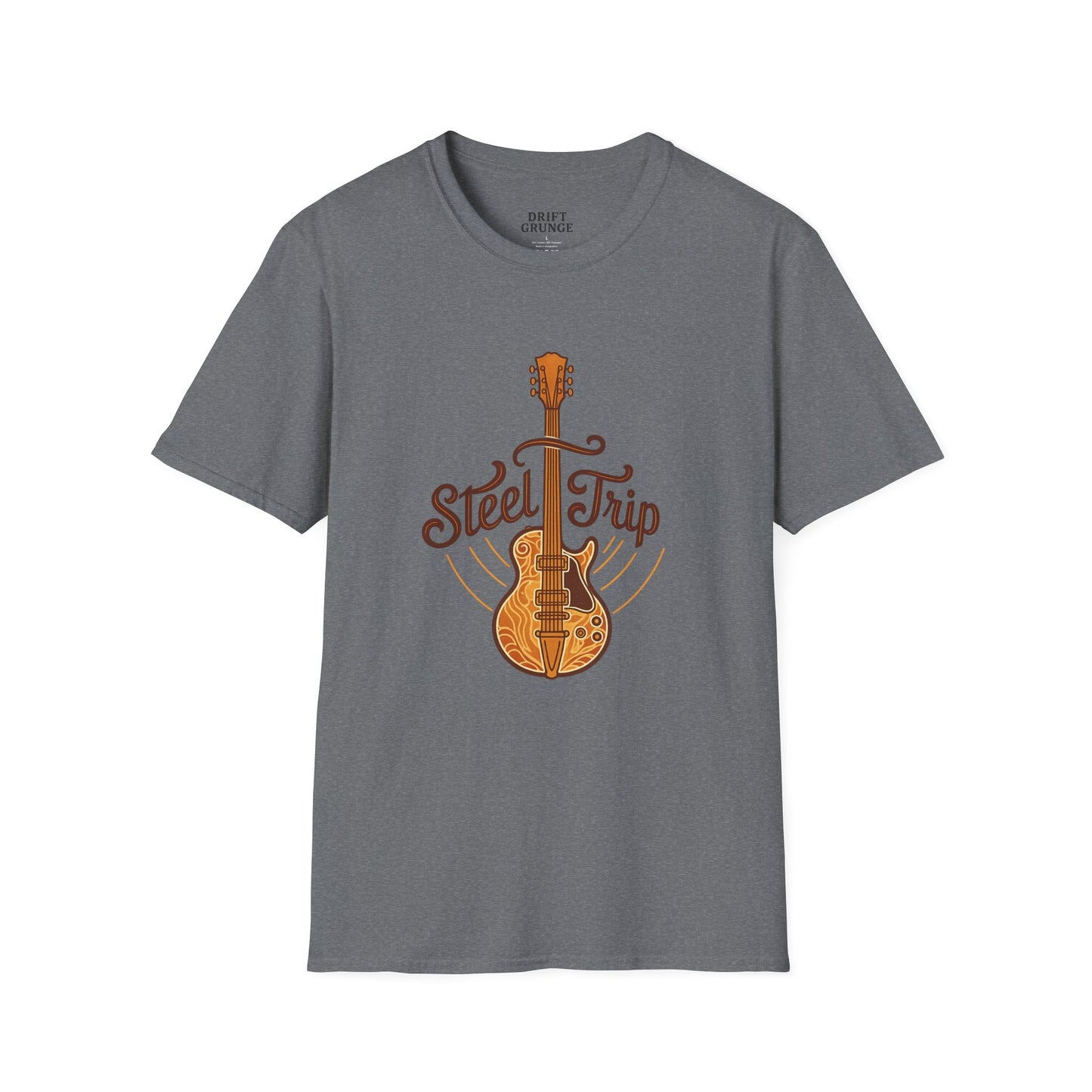 Steel Trip Guitar T-Shirt | Music Lover Tee | Gift for Musicians | Unisex Graphic Tee | Festival Wear | Acoustic Style