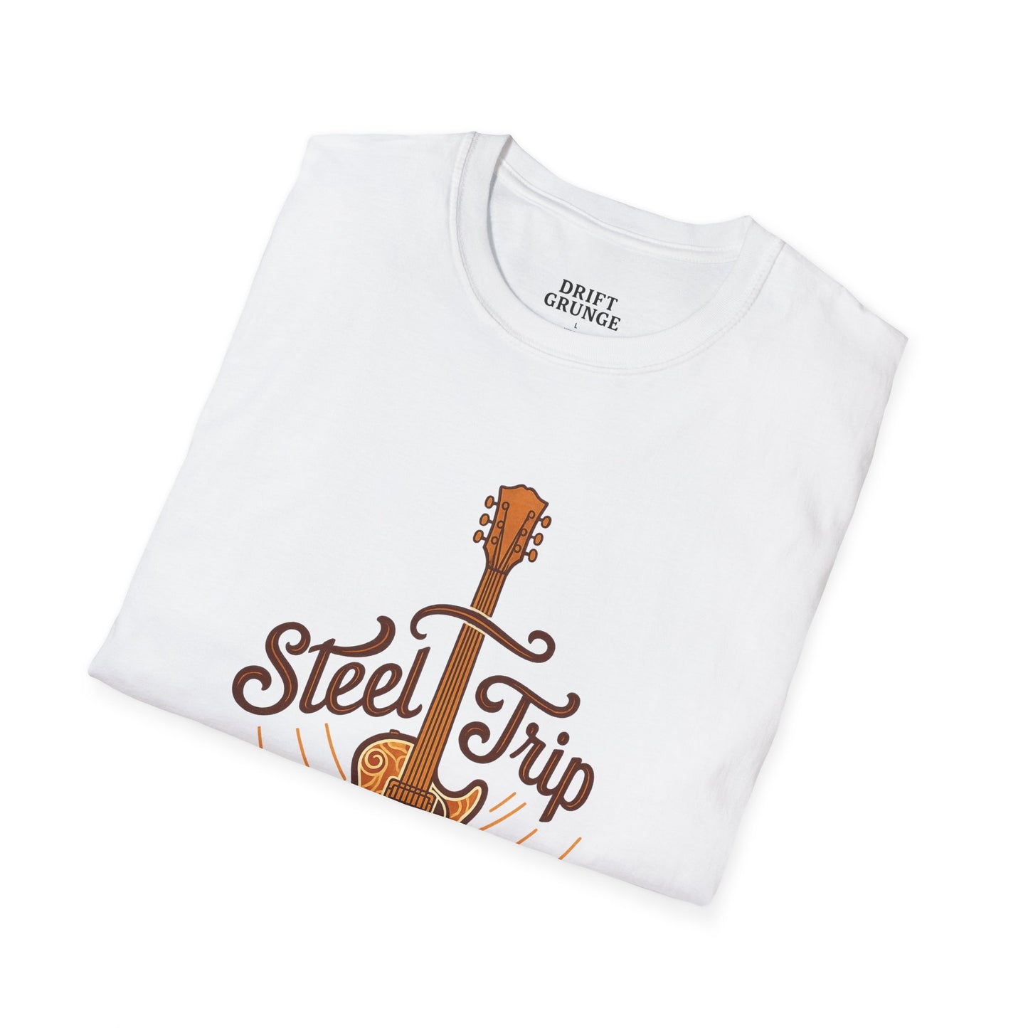 Steel Trip Guitar T-Shirt | Music Lover Tee | Gift for Musicians | Unisex Graphic Tee | Festival Wear | Acoustic Style