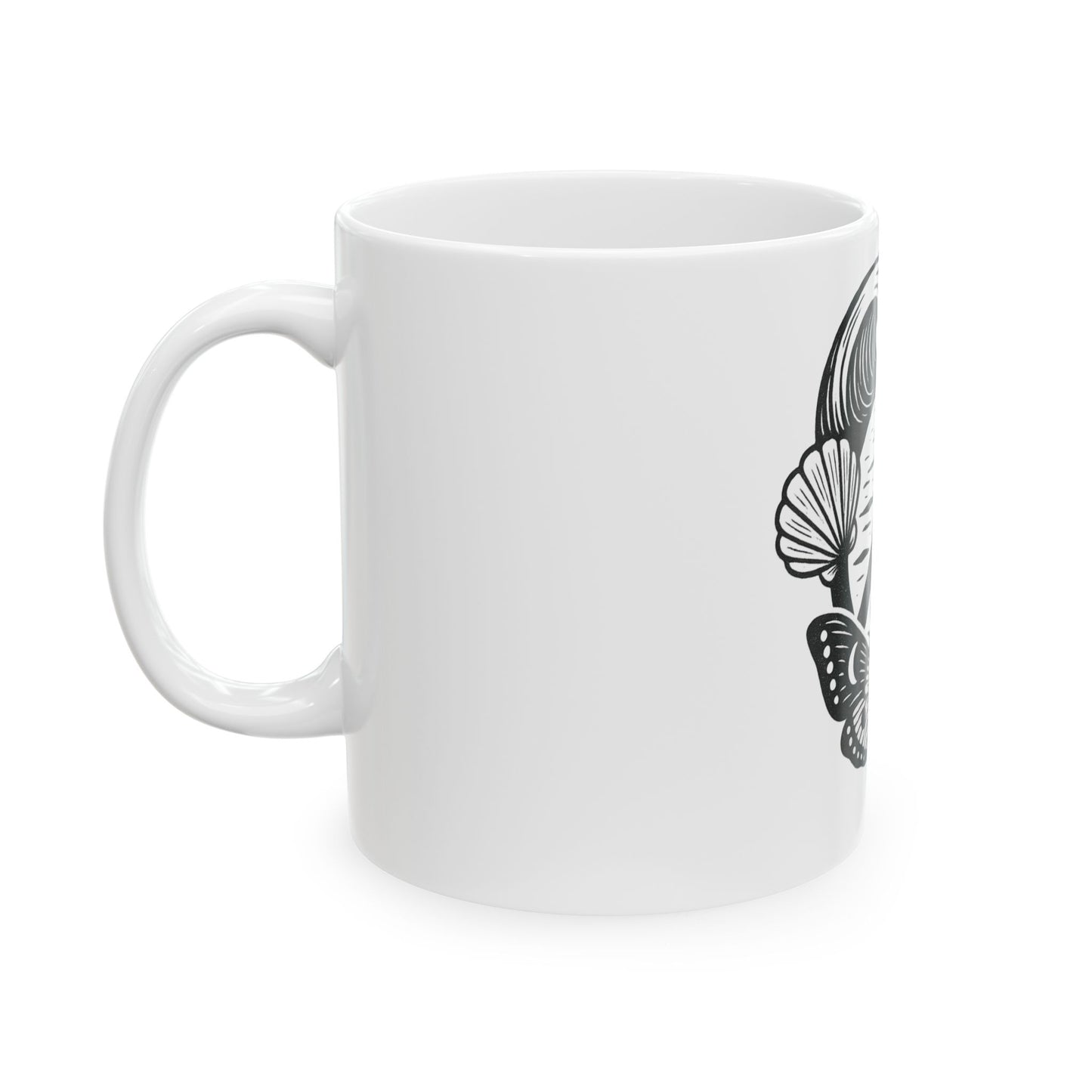 Peaceful Vibe Ceramic Mug, Inspirational Coffee Cup, Butterfly and Peace Sign Design, Perfect Gift for Yoga Lovers, Beach Lovers, [...]