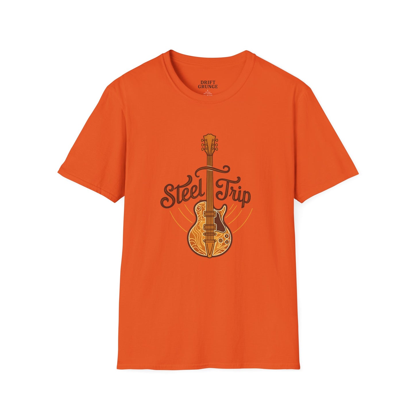 Steel Trip Guitar T-Shirt | Music Lover Tee | Gift for Musicians | Unisex Graphic Tee | Festival Wear | Acoustic Style