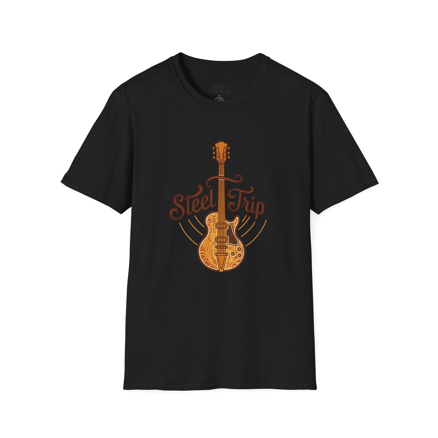 Steel Trip Guitar T-Shirt | Music Lover Tee | Gift for Musicians | Unisex Graphic Tee | Festival Wear | Acoustic Style