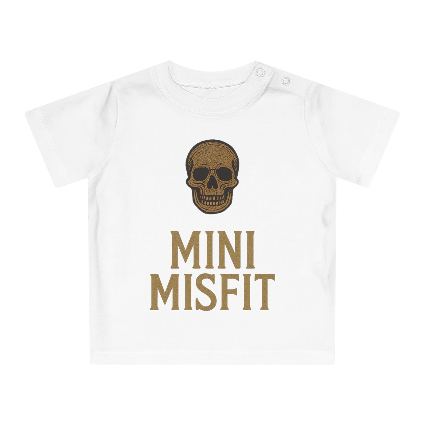 Baby T-Shirt, Punk Baby Shirt, Toddler Skull Tee, Mini Misfit Kid's Apparel, Unique Infant Gift, Halloween Baby Clothing